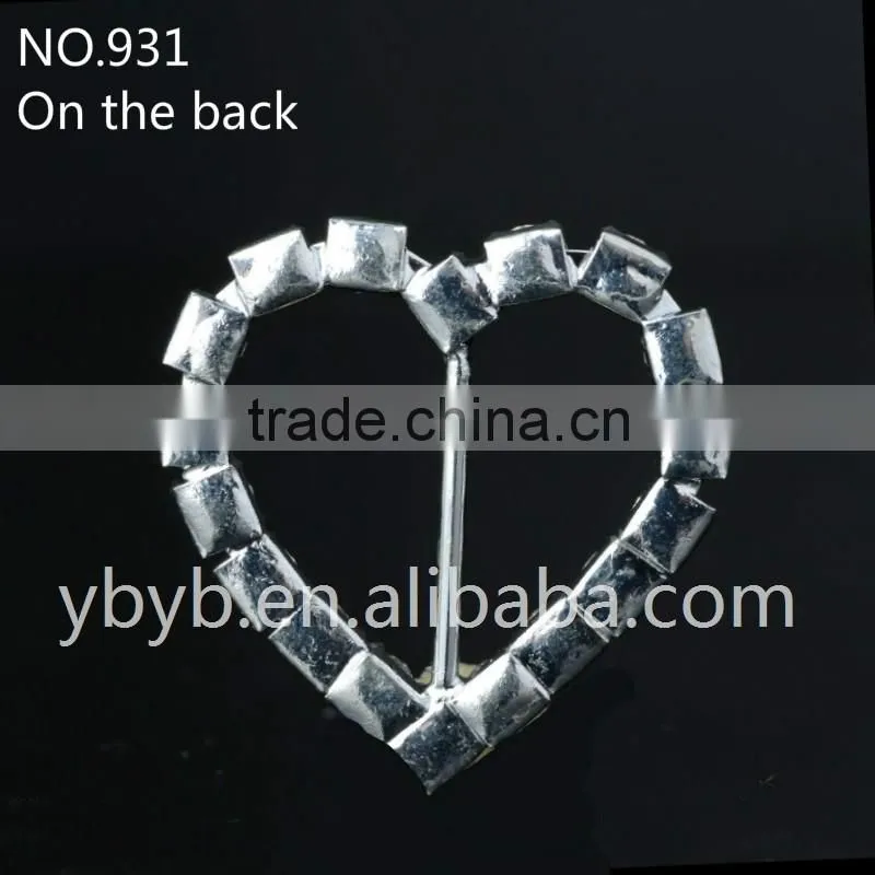 Fashion rhinestone flower brooch/metal flower brooch for wedding invitation/rhinestone brooches-931