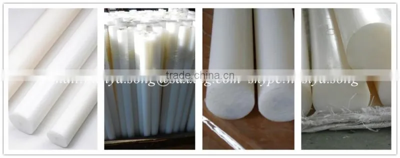 Wholesale plastic tube Plastic HDPE rod/HDPE polyethylene machinable plastic rod for CNC processing