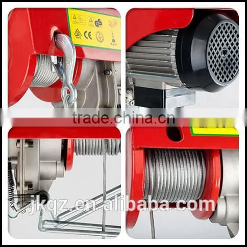 mini electric wire rope hoist parts 220v winch