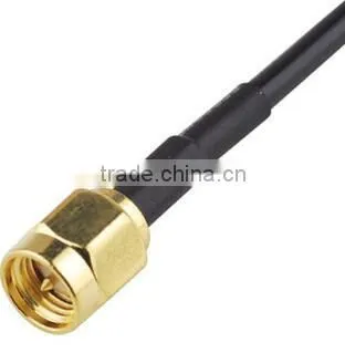 SMA plug to IEC DVB-T TV PAL male right angle RG174 cable