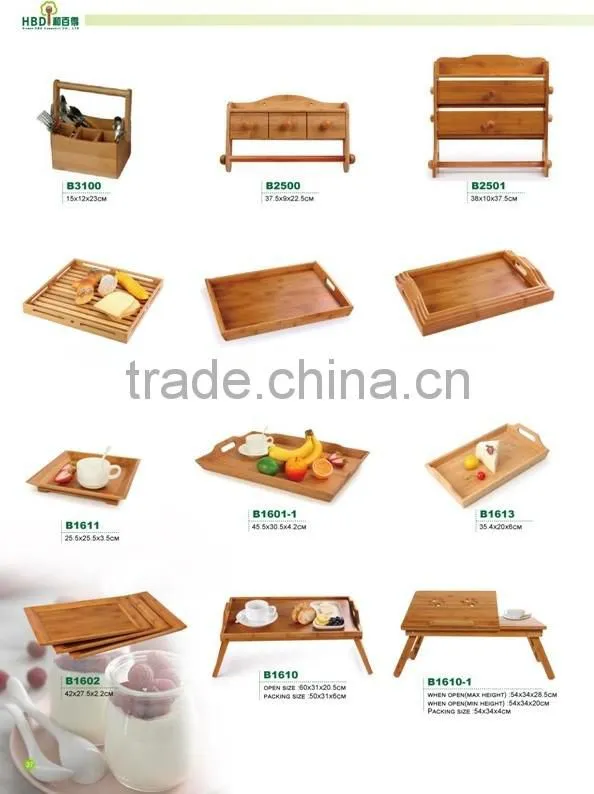 top rated bamboo products wholesale serving tray with grip