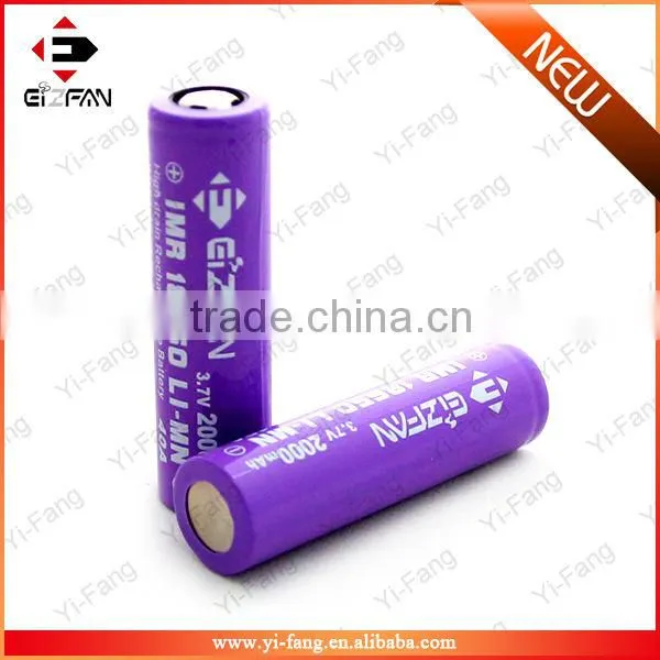 efan vaped batteries 18650 2000mAh 3.7v EFAN battery Most Powerful battery