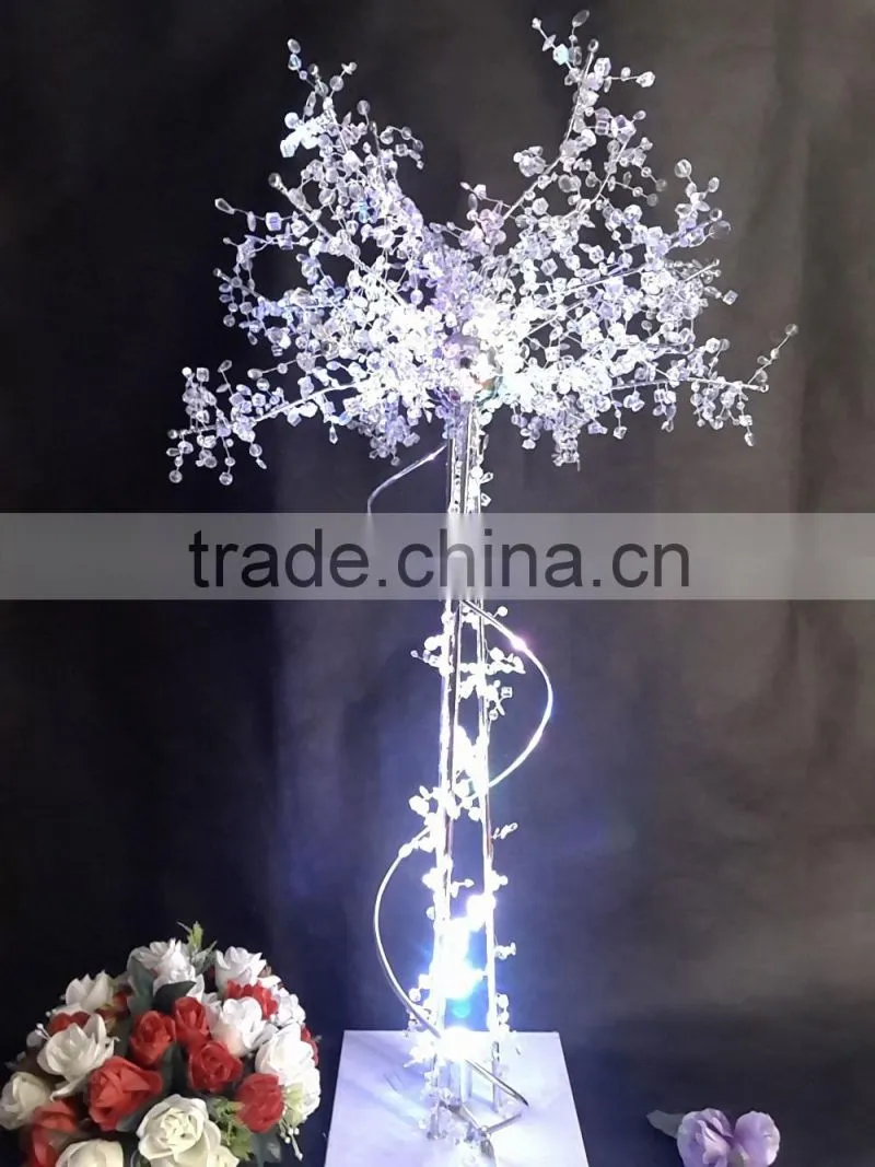 LED lighting crystal wish trees for wedding evening decoration