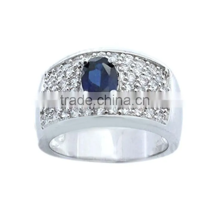 Fashion silver jewelry AAA CZ silver925 men ring