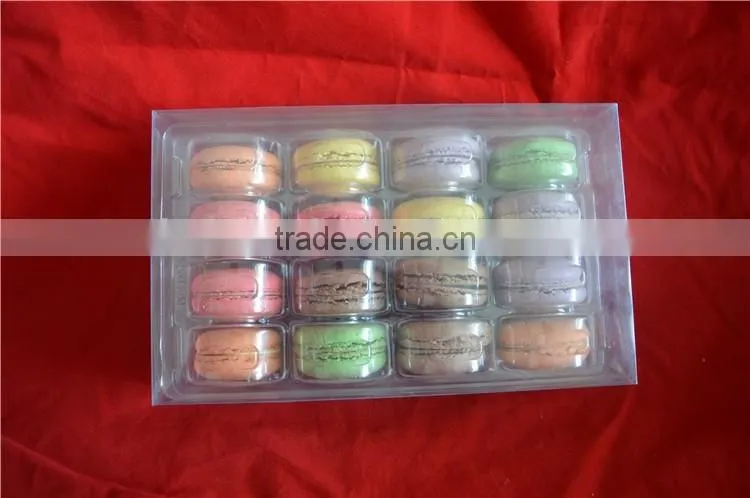 clear macaron plstic box