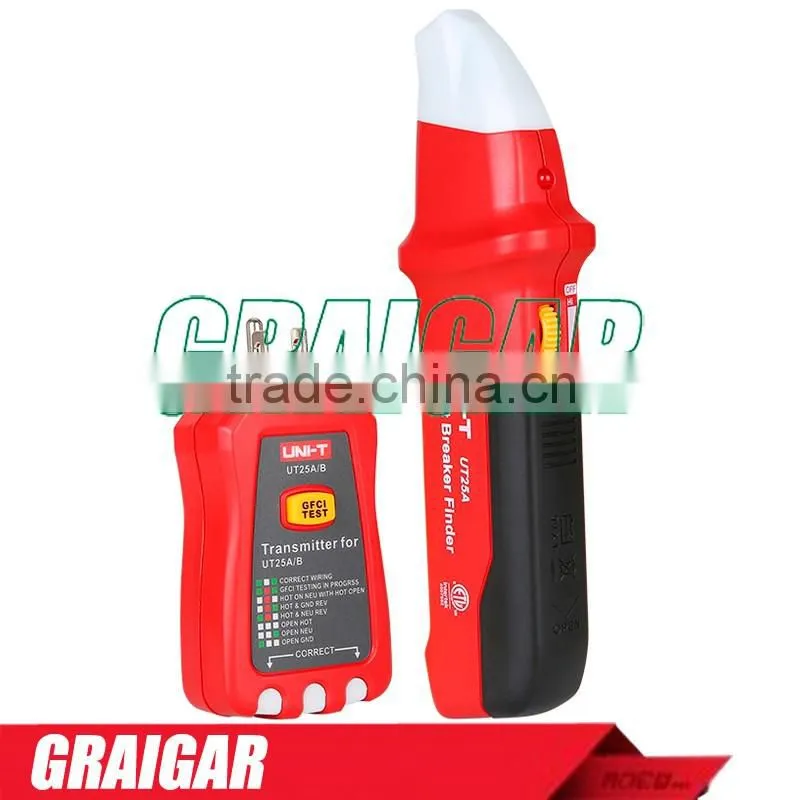 UNI-T UT25A Professional Automatic Circuit Breaker Finder Socket Tester Electrician Diagnostic-tool with LED Indicator