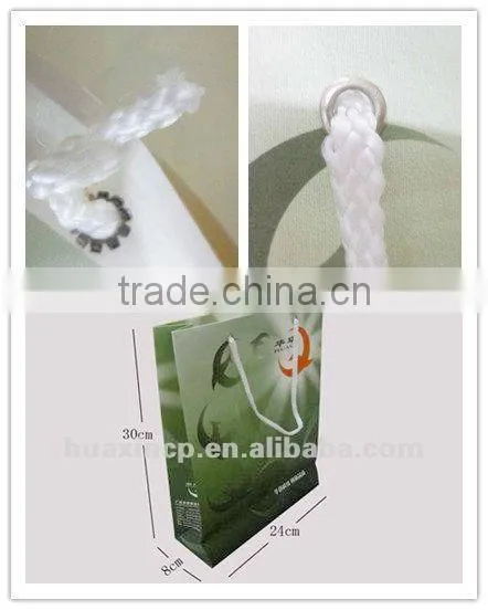 Enviromental protection paper handbag for shopping