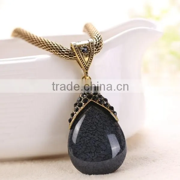 European Women Stone Alloy Necklace Wholesale