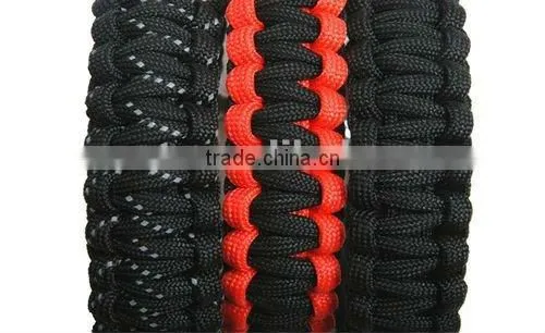 550 cord fashion diy handmade bracelet For sports or Outdoor survival bracelet Plastic Buckle PRB-2002