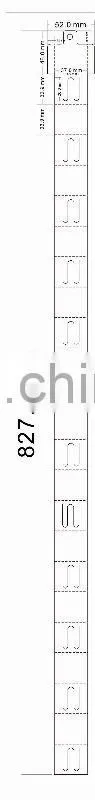 Plastic clip strips for supermarket