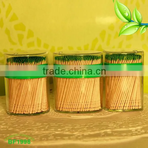 Single tip bamboo toothpicks minted
