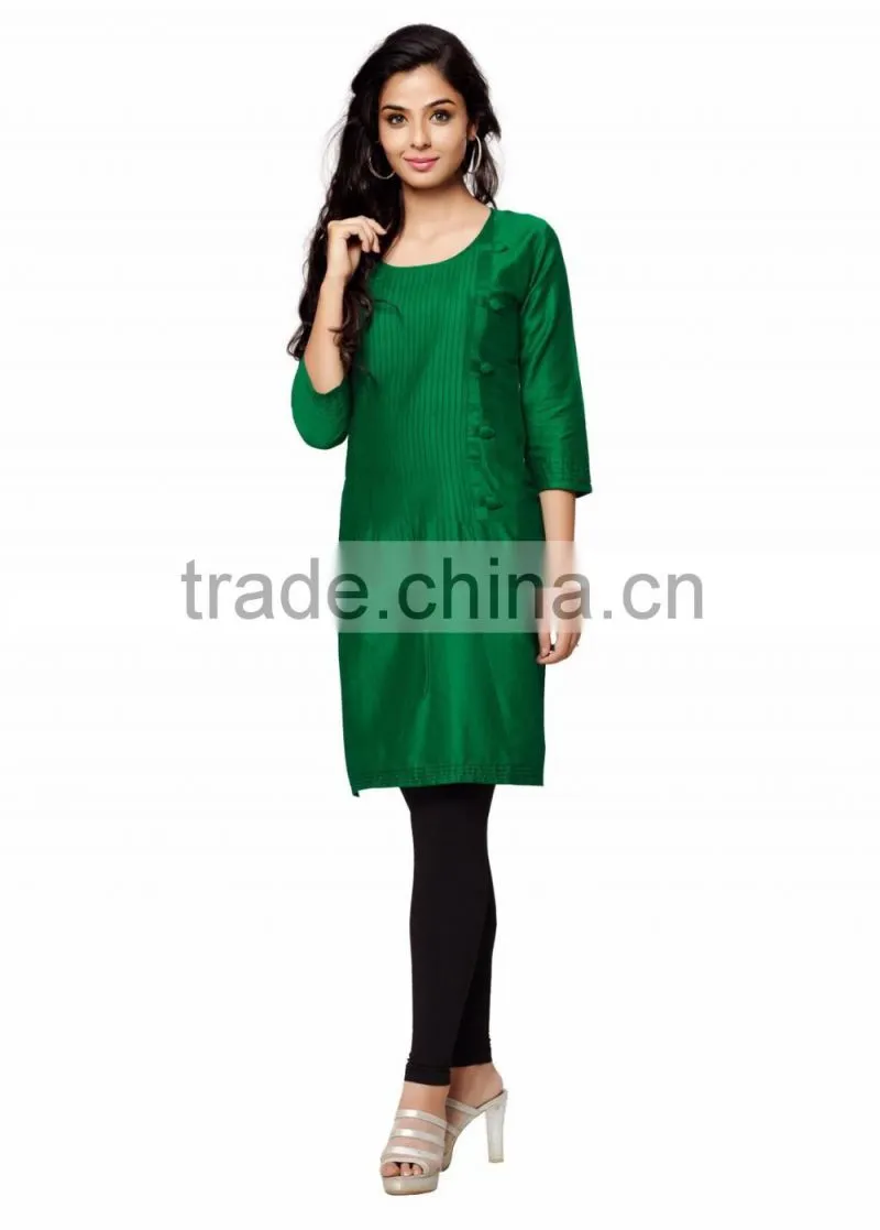 Stunning Black color with Embroidery design Vogue Designer Kurtis
