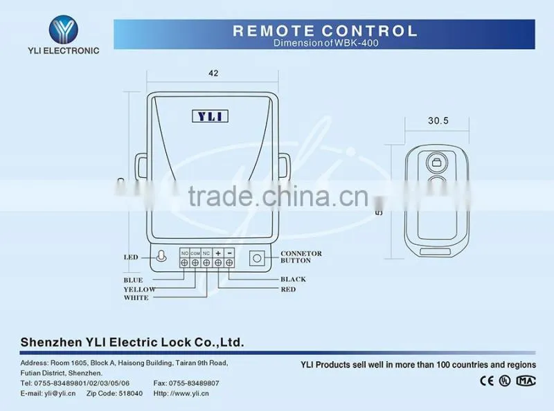 Remote control dedicate to Access Control