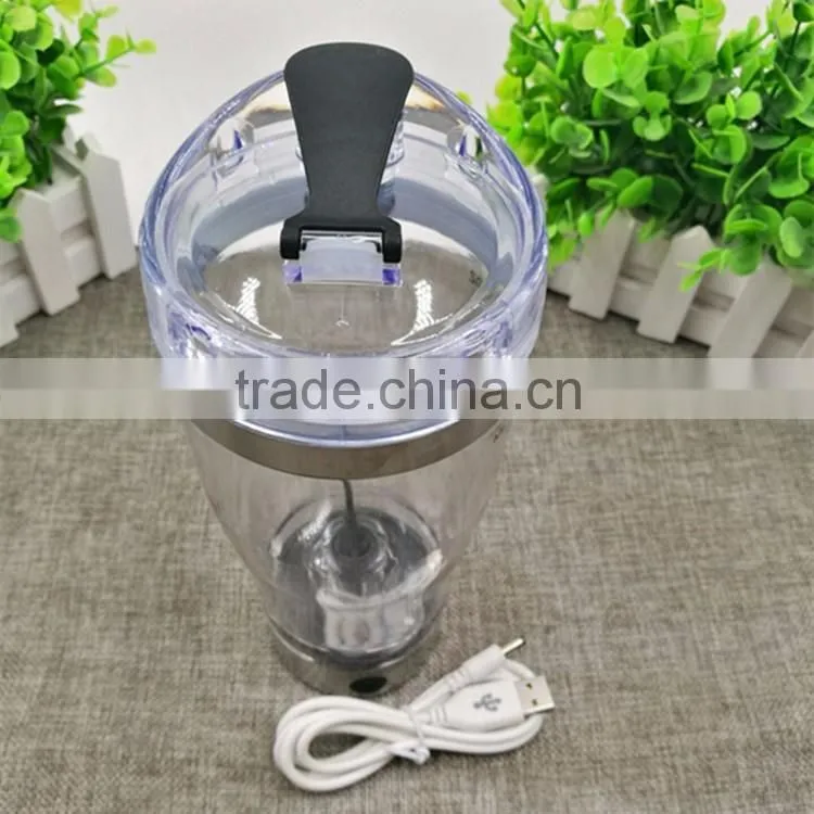 16 oz Multifunctional Electric Mixer Shaker Bottle Stirring Cup whey protein USB rechargable tornado shaker bottle cup