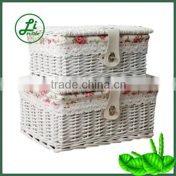 handcrafted hamper box storage