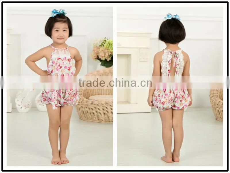 Wholesale baby romper with pompom trim, indian pompom jumpsuit for baby girl