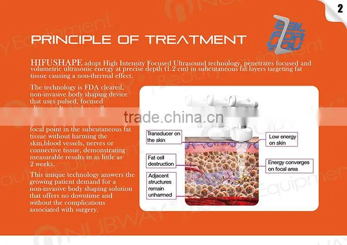 Liposonix HIFU body slimming machine cellulite reduction beauty equipment