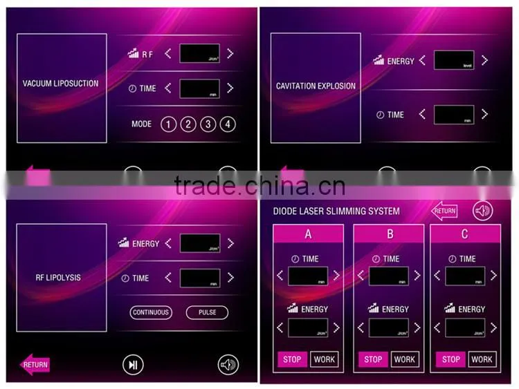 4 in 1 tripolar rf slimming equipment using ultrasound gel OD-S10
