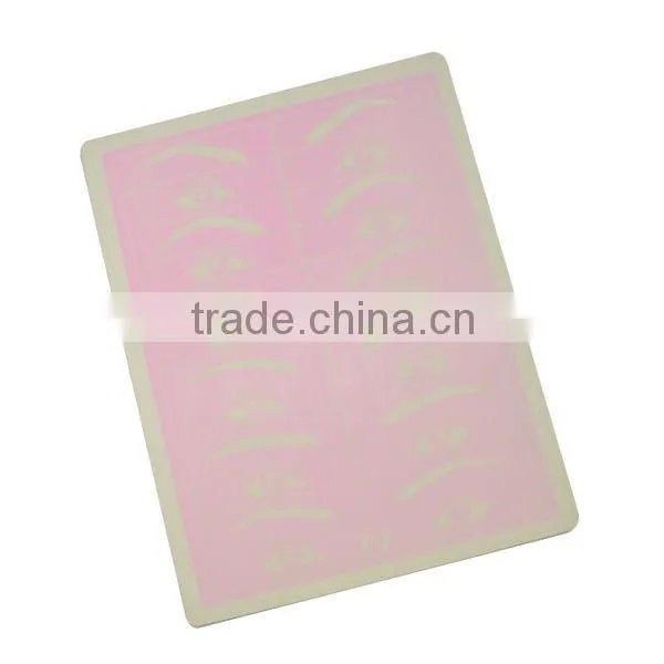 Pink skin for tattoo eyebrow and lips