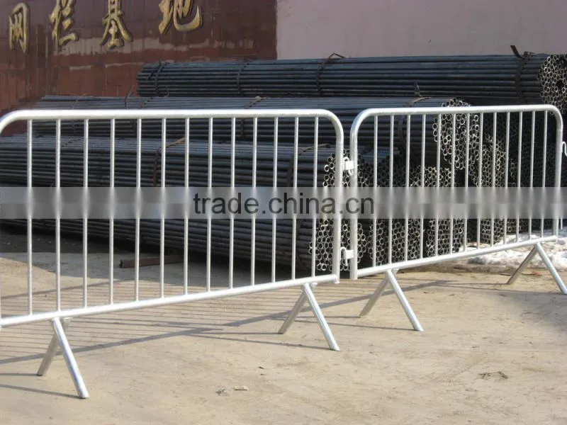 hot dipped galvanized after welding temporary fence welded pipe crowd control barrier queue control fence panel