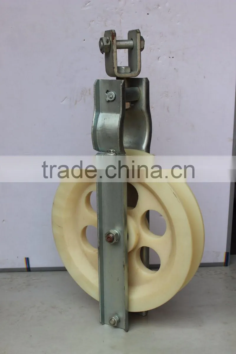 Earth Wire Nylon Stringing Open Block Pulley