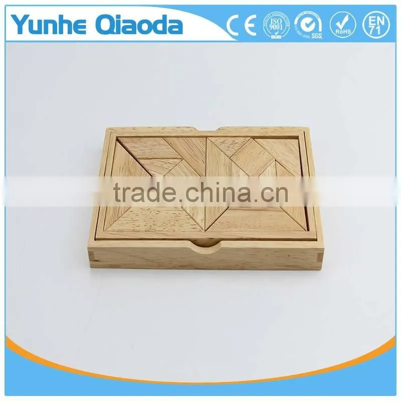 top quolity Wooden Tangram Jigsaw Puzzle - Unique Wooden Toys for Kids and Adults Gifts