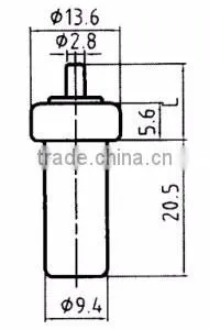 Wax thermostatic element for Thermostatic Water Mixing Valve (Art No. 1D91)