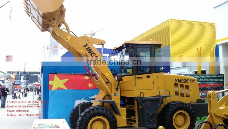2T wheel loader (2000kg+1.1m3+Cummins engine/Euro III engine)