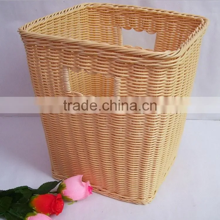 Custom size wholesale recyclable laundry basket plastic