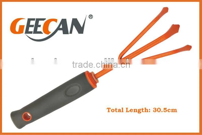 Plastic handle small garden rake