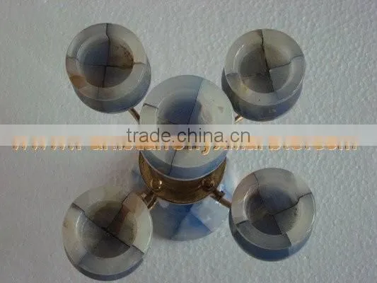 WholeSale 2017 New Design BEST POPULAR ONYX PATCH COLORED CANDLE HOLDERS STANDS