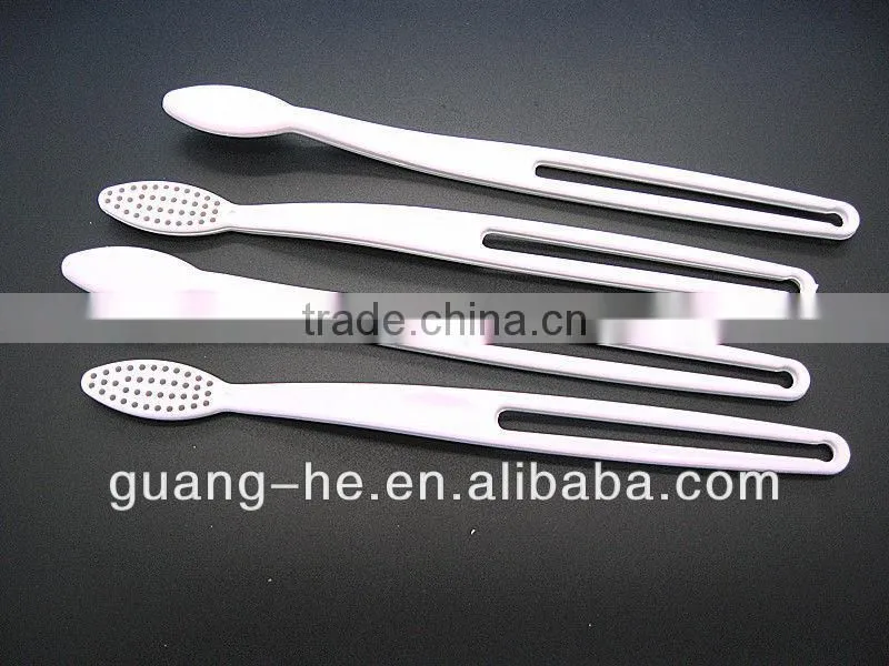 Disposable hotel used eco-friendly material100% biodegradable safe plastic PLA toothbrush