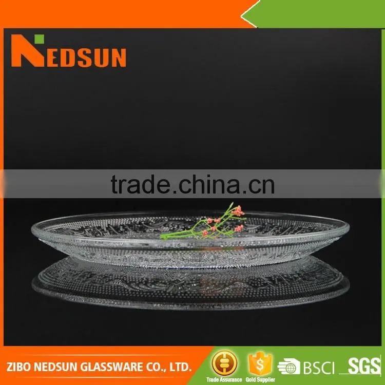 High quality clear dinner plate