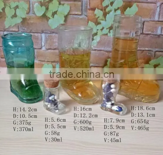 Haonai wholesale stocked funny boot shaped beer glass mug