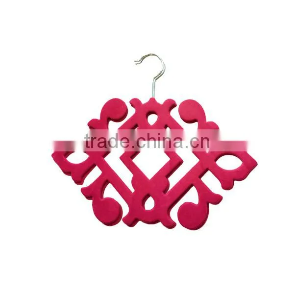 Nice design non-slip velvet belt hanger