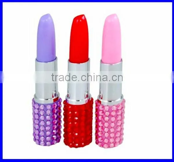 Gift Stationery lipstick point pen with diamond