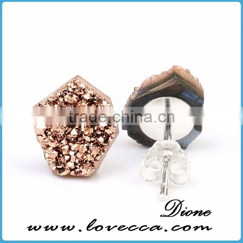 Druzy 925 Sterling Silver Earring, Beautiful Silver Jewelry, Wholesale Silver Jewellery Jaipur India