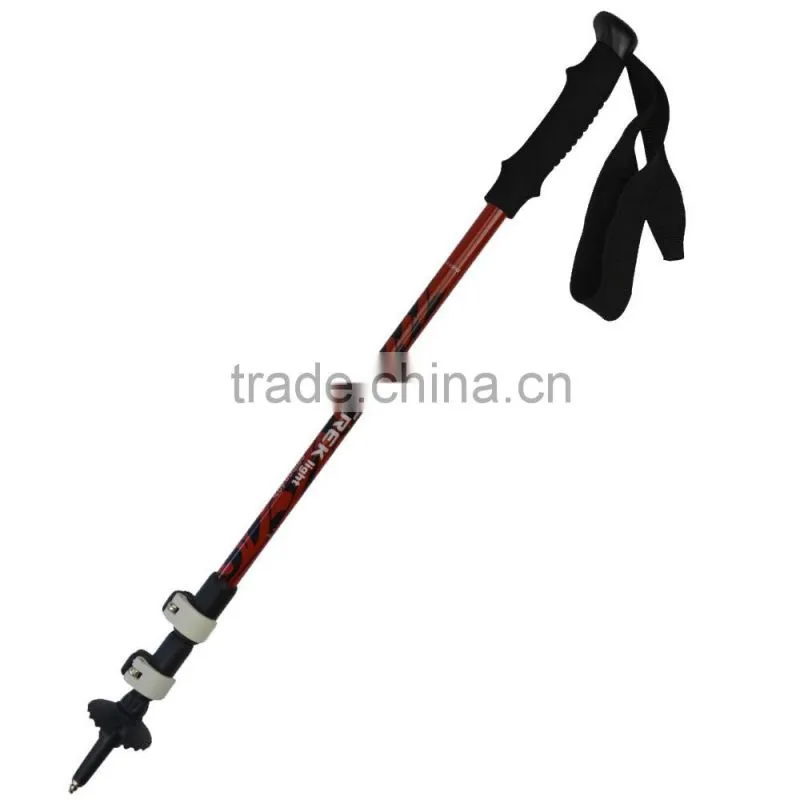 Carbon fiber trekking pole PP+ EVA handle, external lock, 3 sections, SZ15508