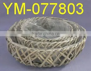 Boat Shape Willow Basket for Garden Planter