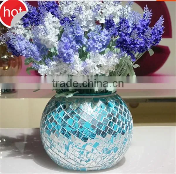 wholesale bubble glass vase hand made mouth blown glass vase