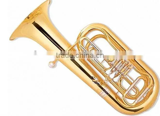 370 mm bell gold lacquer 3-key tuba