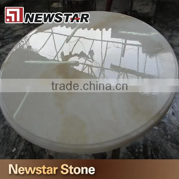 Round onyx stone table top styles