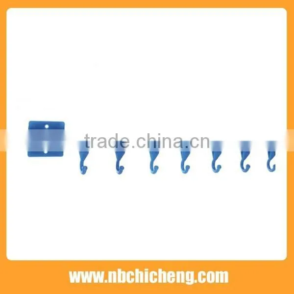Suction cup row hook plastic bath towel hook J hanging hooks
