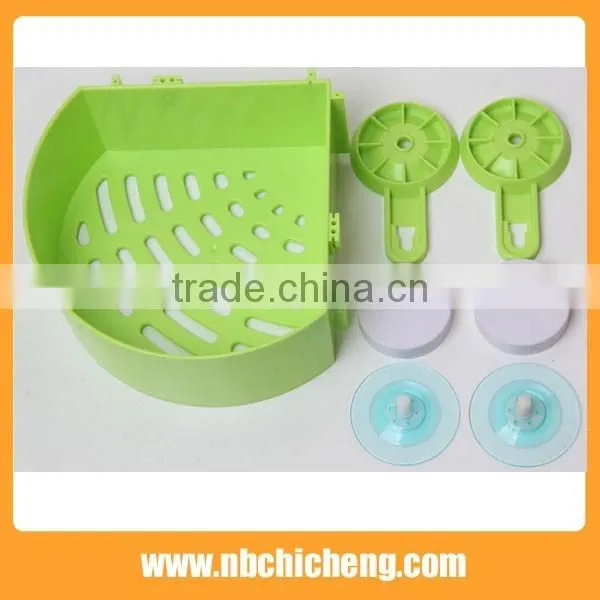 Colors plastic bath corner rack wall mounted storage corner holder