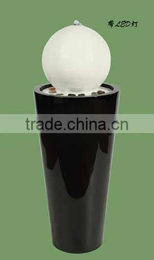 wholesale artificial fiberglass LED water fountains for home