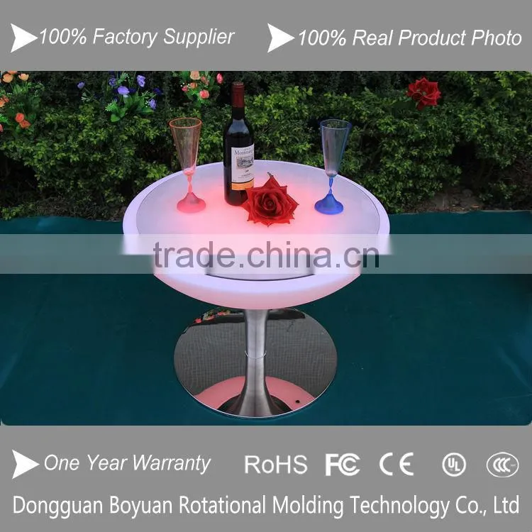 LED high top cocktail table for events and led illuminated cocktail table