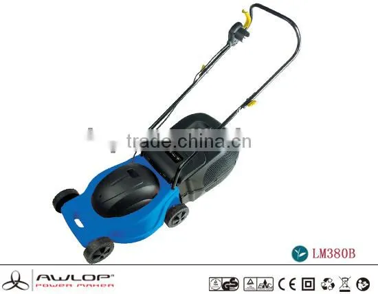 AWLOP 1400W Electric Push Reel Lawn Mower With Grass Catcher