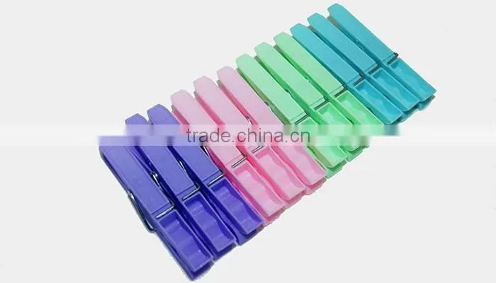 attractive PP material business gift custom printed clip,clothes peg/