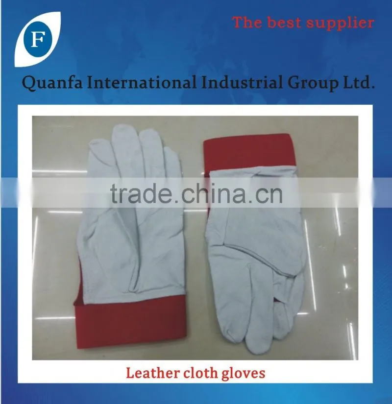 Leather cloth gloves