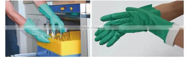 NMSAFETY chemical gauntlet nitrile gloves long 18''